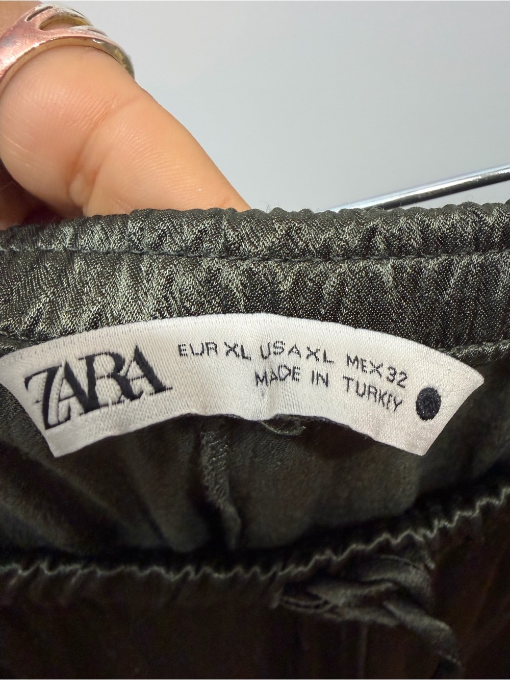 Zara Olive Green Midi Skirt XL - Picture 7 of 10